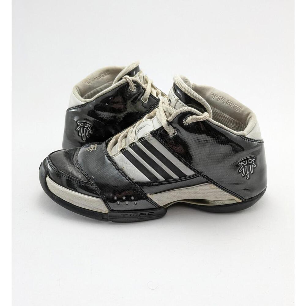 Vintage Womens Adidas Tmac 1 All Star Black White Basketball Shoes 674621 Size 9